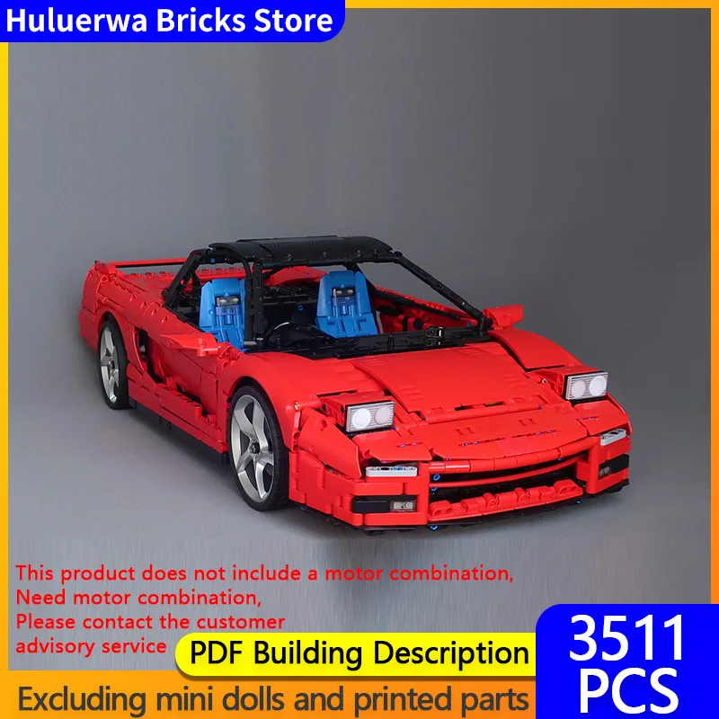 

Модель скоростного гоночного автомобиля MOC, строительные кирпичи NSX, верхний уровень, спортивный автомобиль, модульная технология, детские праздничные подарки, сборка игрушек, костюм
