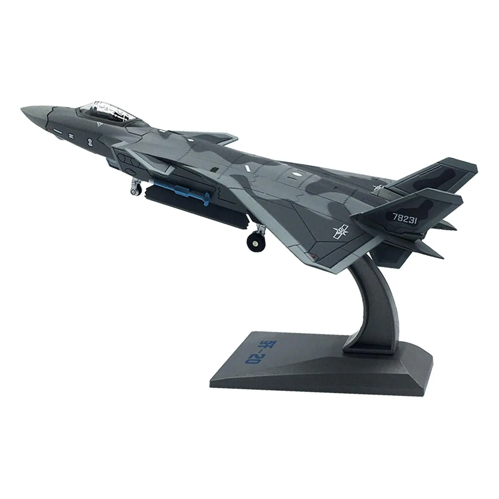 

Aolly Diecast 1/100 Scale J-20 Diecast Model with Display Stand