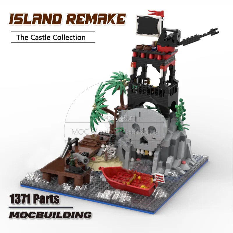 Creative Island Remake MOC Building Blocks Display Castle Architecture Model Technology Bricks Educational Toys Children Gifts