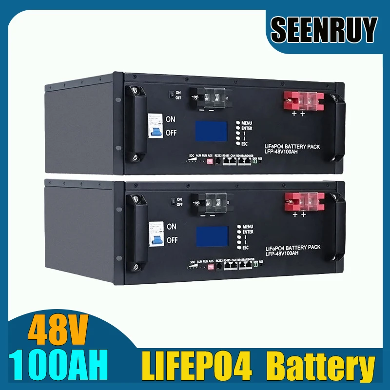 48V 100AH LFP Lifepo4 Battery with smart BMS for Home Energy Storage System UPS Emergency Power