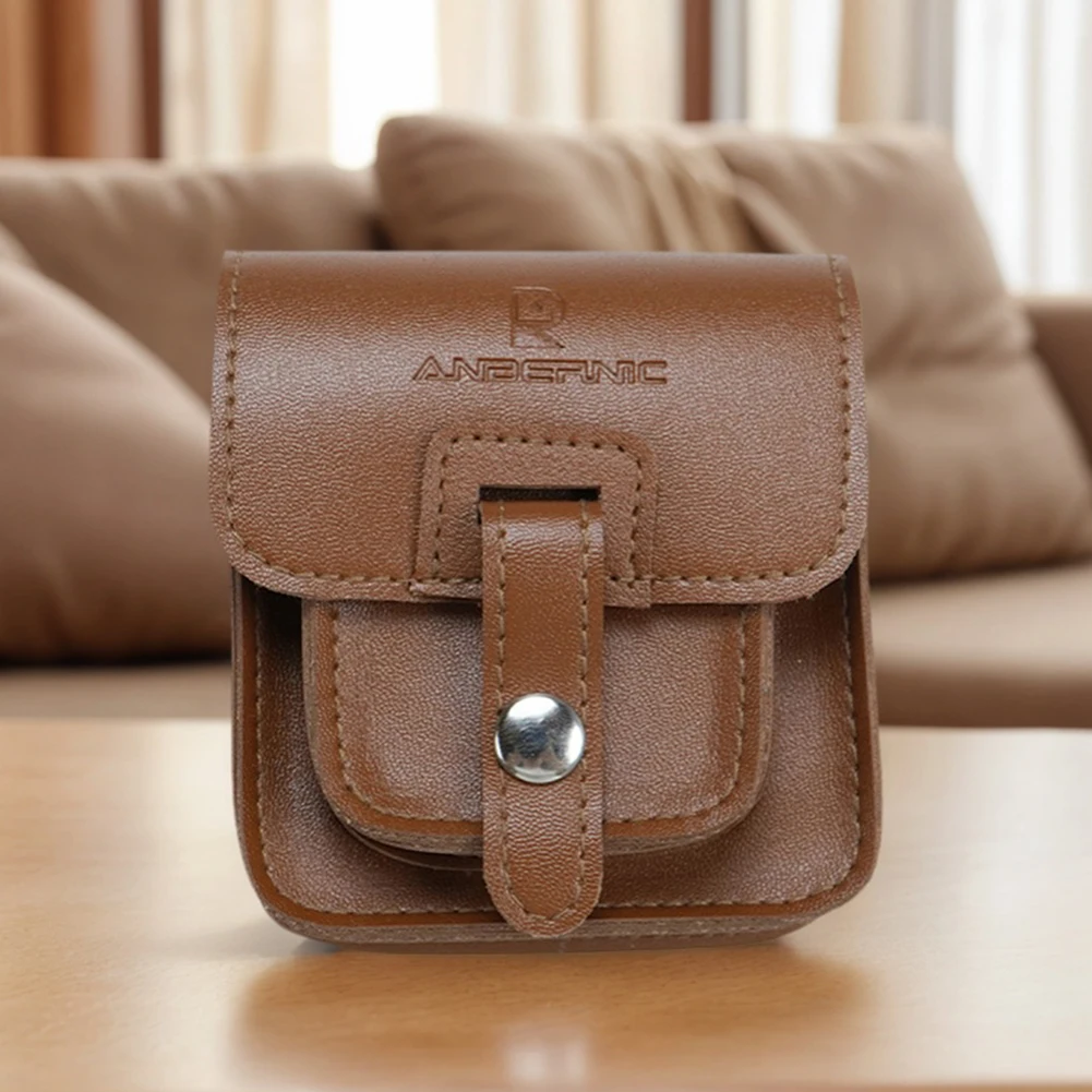 For Anbernic RG34XXSP Game Console Storage Case Anti-Scratch Leather Console Protective Bag Shockproof Outdoor Flap Storage Bag