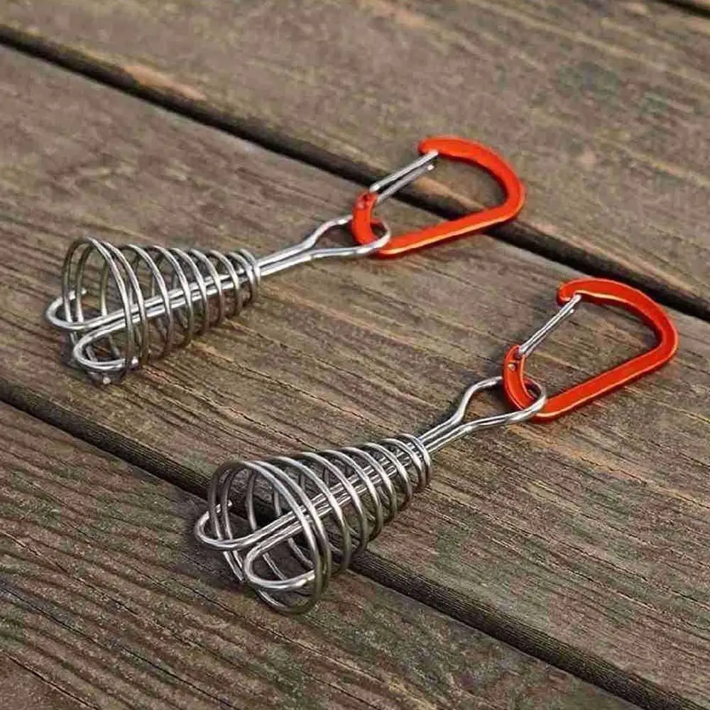 Tragbare spiralförmige Feder deck Peg Haken Octopus Camping Seil Schnalle wind dichte Outdoor-Gadgets Deck Stein nägel