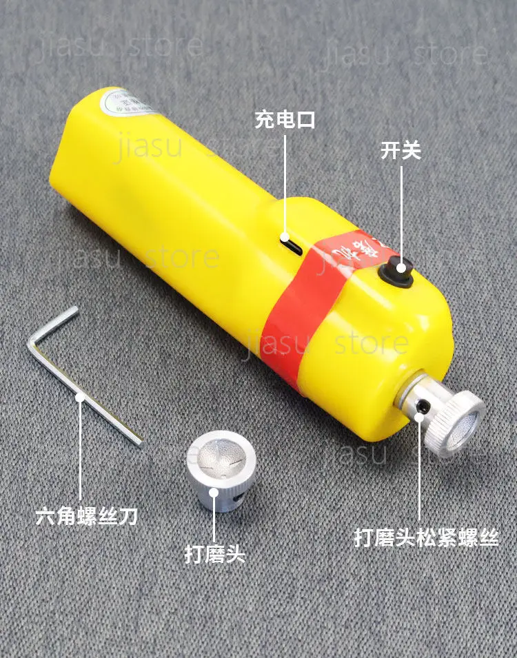 Electric Billiard Cue Tip Trimmer Polishing Tool for Shaping Cue Tip Arc Repair