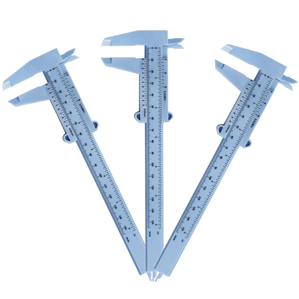 150mm Eyebrow Measurement Ruler, Dual Scale Plastic Caliper, Ideal for Eyebrow Tattooing and Makeup Tools, Precision Brow Mappin