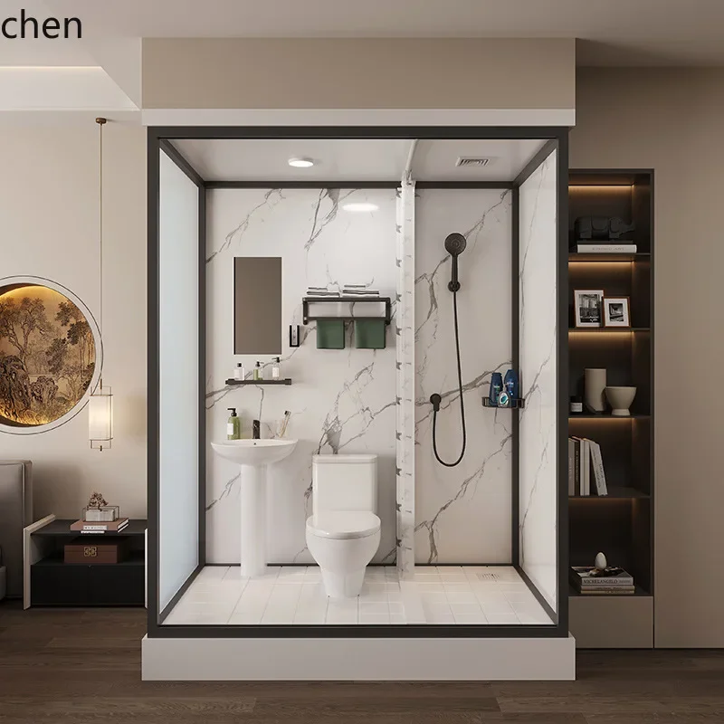 

HYS Integrated Shower Enclosure with Dry and Wet Separation for Home Bathroom Use