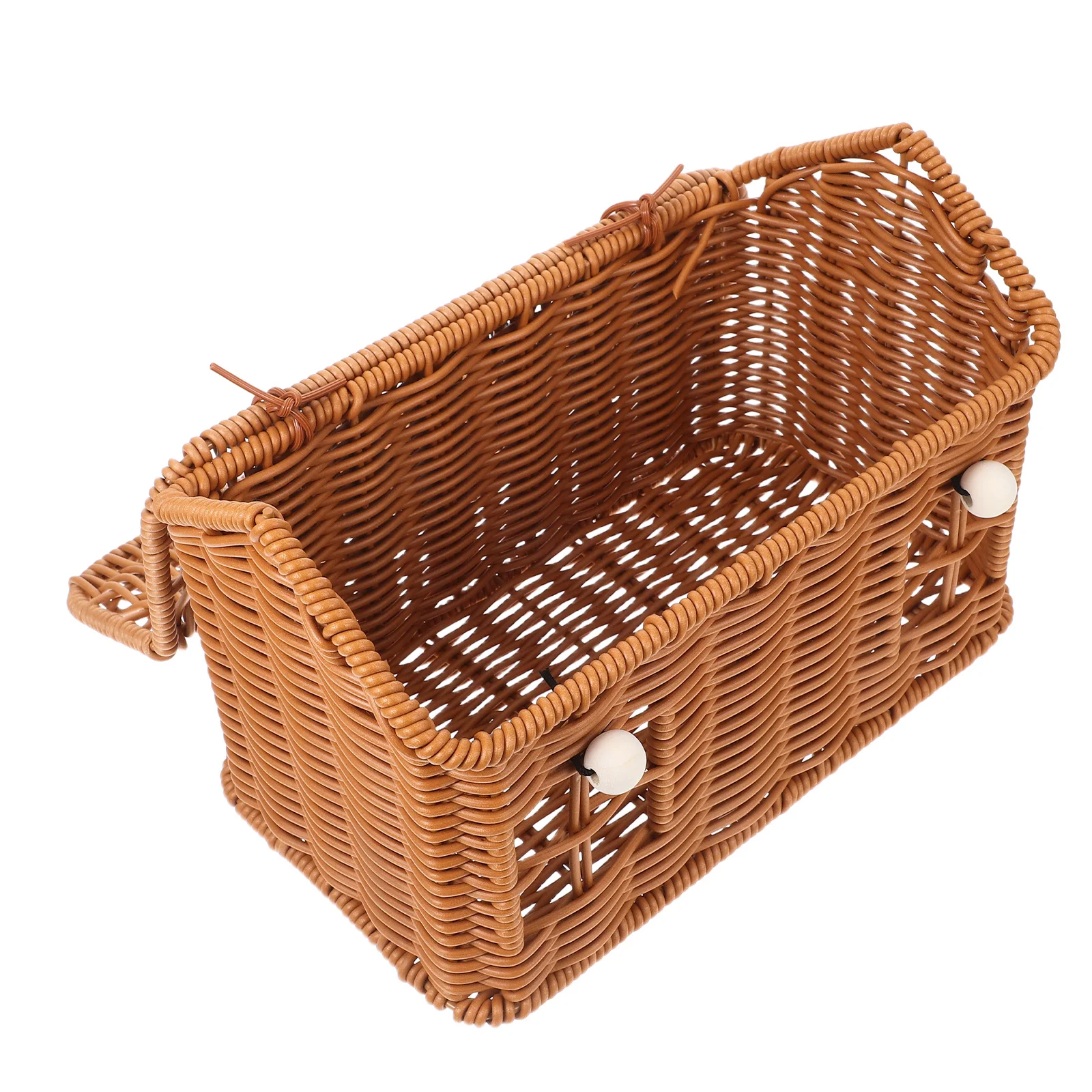 

1pcs Woven Gift Shaped Rattan Style Storage Container For Wedding Birthday Holiday Candy Fruit Chocolate Easter