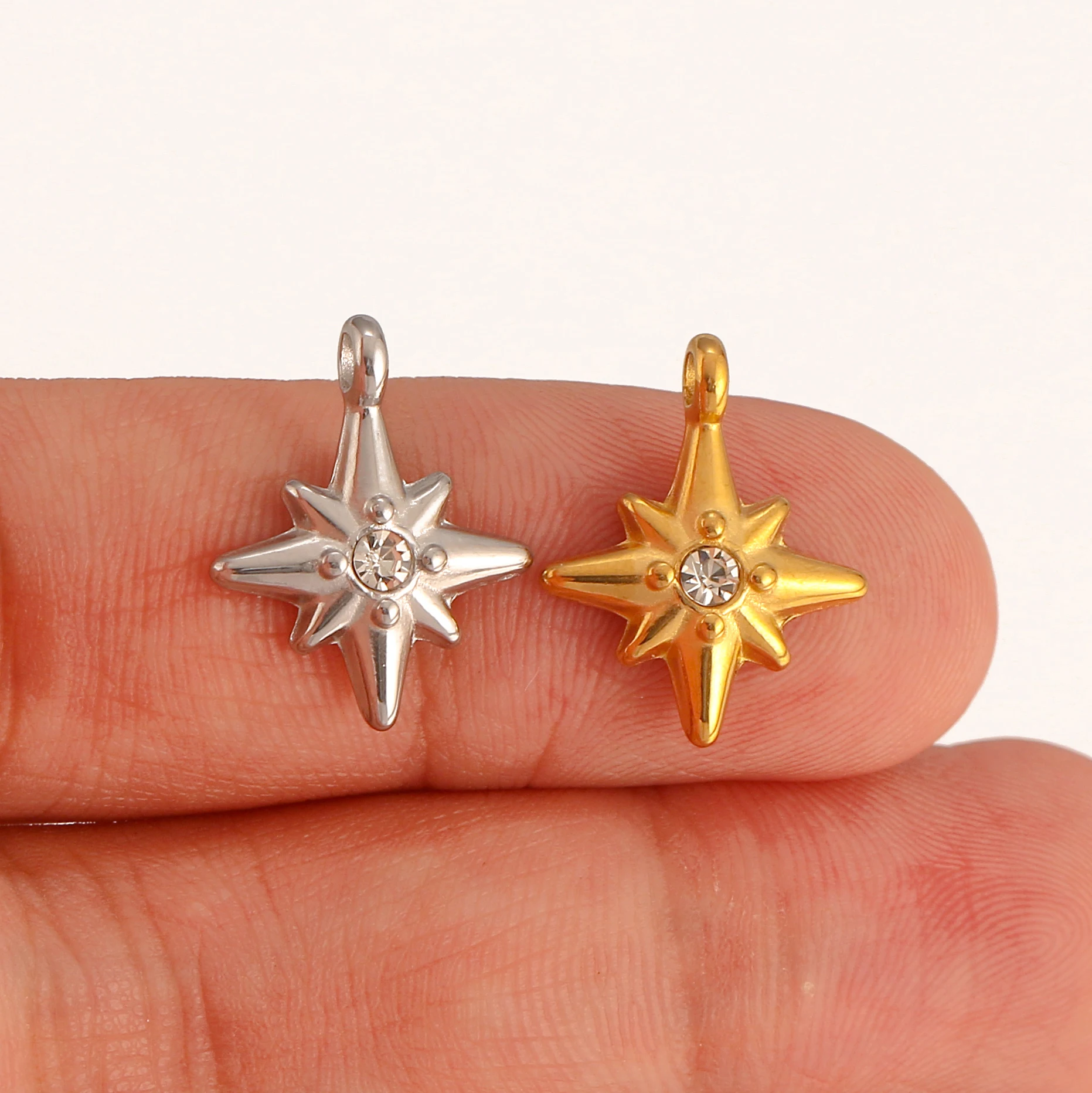 3 Stück schöne Dinosaurier/Wal/Marine Schildkröte/Herz Charms Edelstahl Tiere Anhänger für Halskette Armband DIY Schmuckherstellung – Detail 11