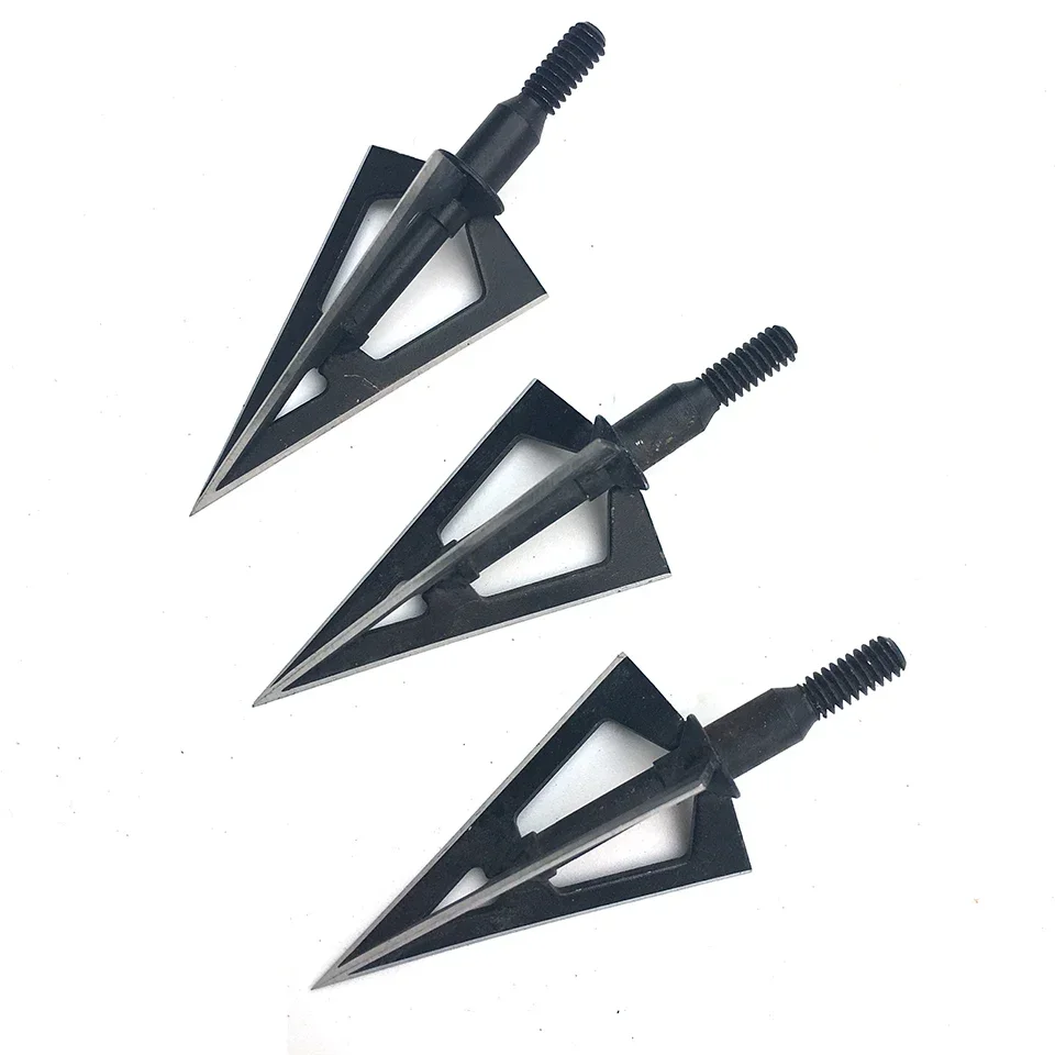 3/6PCS Arrow head Tip Point 100gr Broadhead Arrow compound Bow Beast Arrow Head 3 Blades Archery Shooting