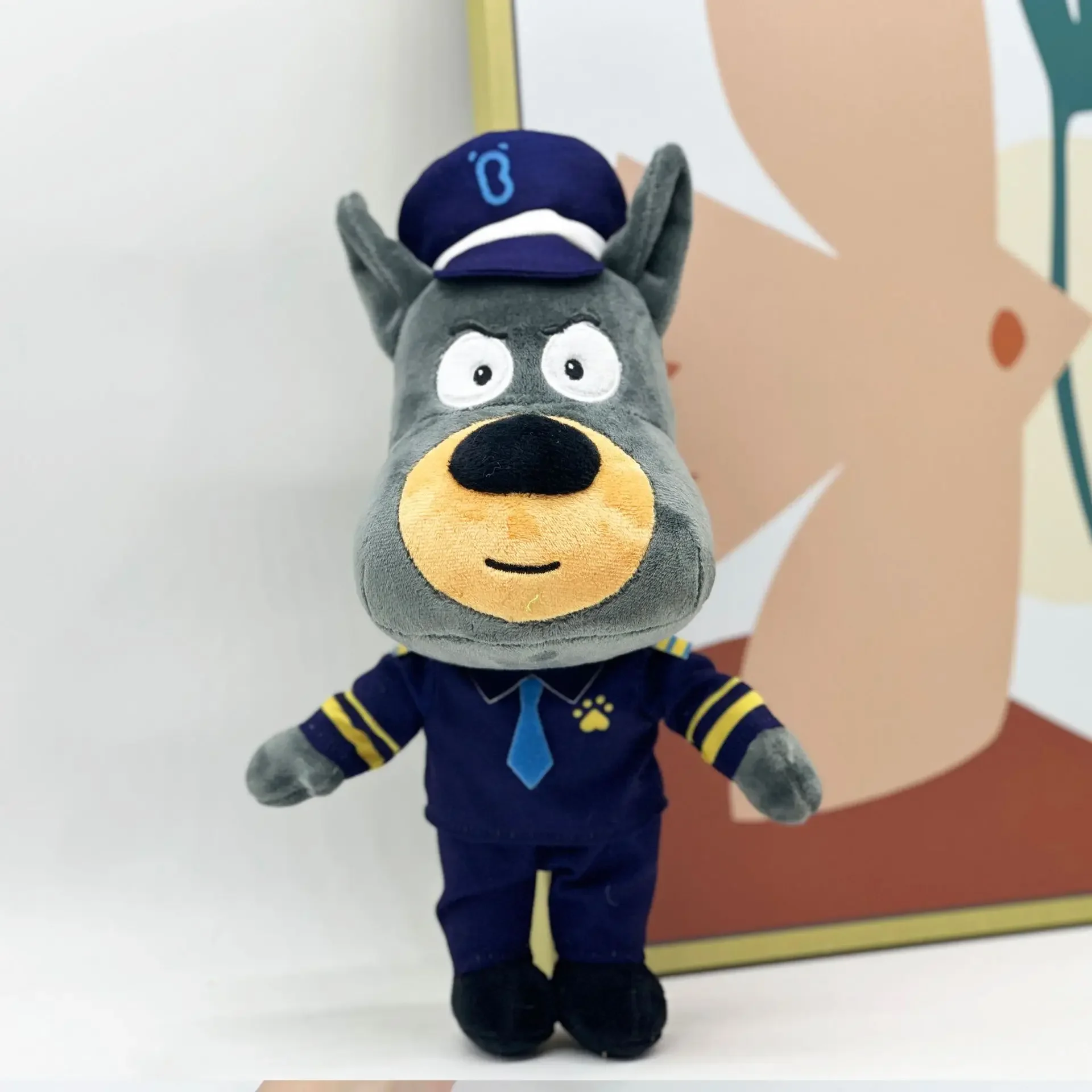 1/3pcs Sheriff Labrador Plush Toys Cartoon Animation Dog Dolls Cute Soft Stuffed For Kids Birthday Christmas Gifts