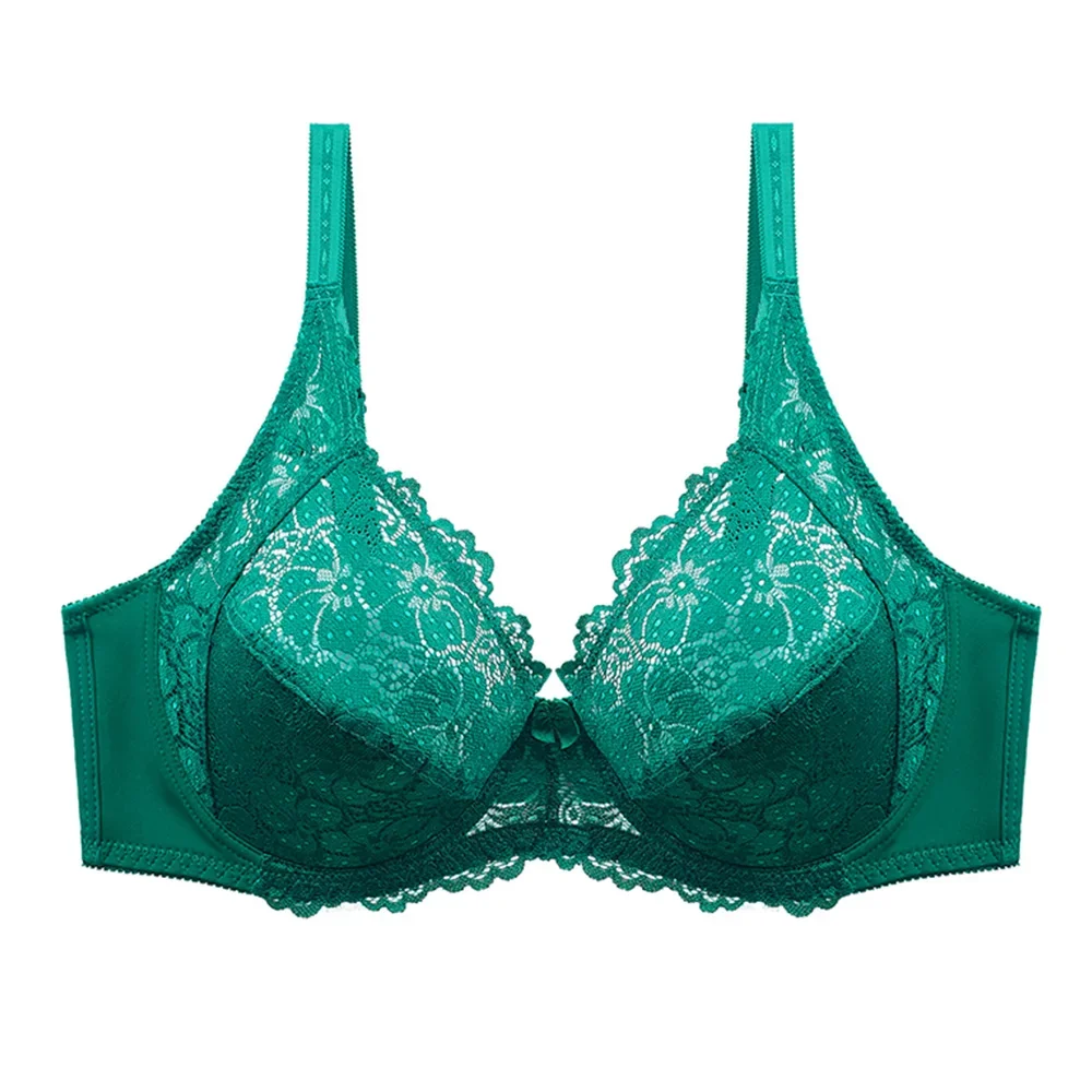 BCHRAYIUP Sutiã feminino sexy de renda com armação, suporte acolchoado fino, push up, sutiã diário 36 38 40 42 44 46 C D E F