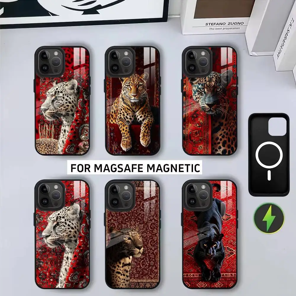 

Persian Carpet Floral Pattern Phone Case For iPhone17,16,15,14,13,12,11 Plus,Pro Magnetic with Magsafe Wireless Charging