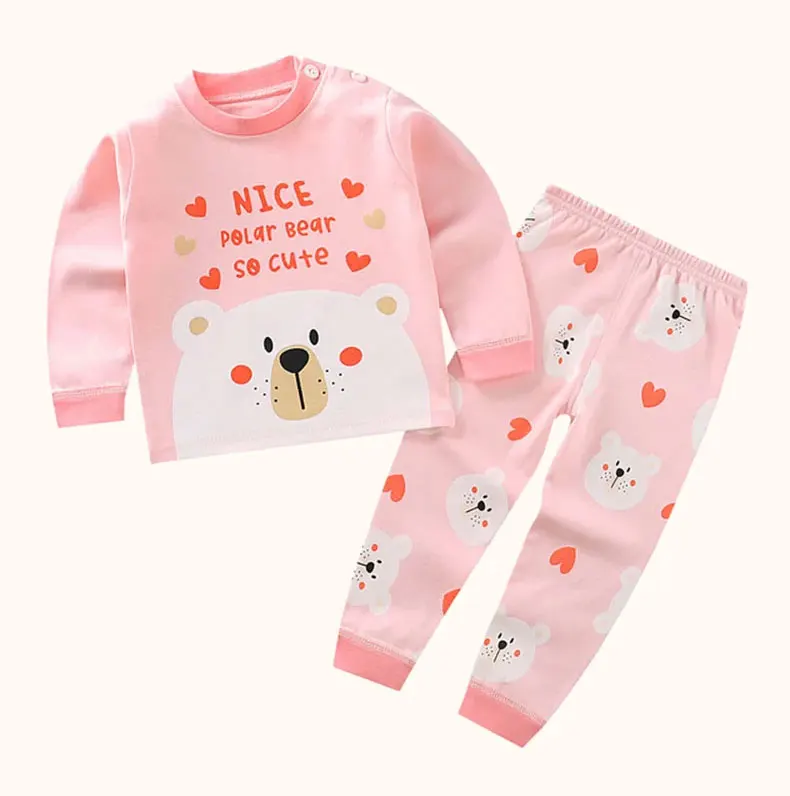 Kinder Kinder Kleidung Sets Jungen Mädchen Anzug Pyjamas Kleidung Hosen Cartoon Herbst Winter Nachtwäsche Outfits – Detail 6