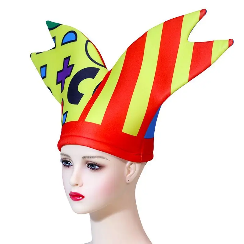 

Милая шляпа клоуна-волшебника, цирковой клуб, головные уборы для выступлений, аксессуары для косплея в стиле аниме, забавные карнавальные цилиндры, праздничные сувениры, кепка