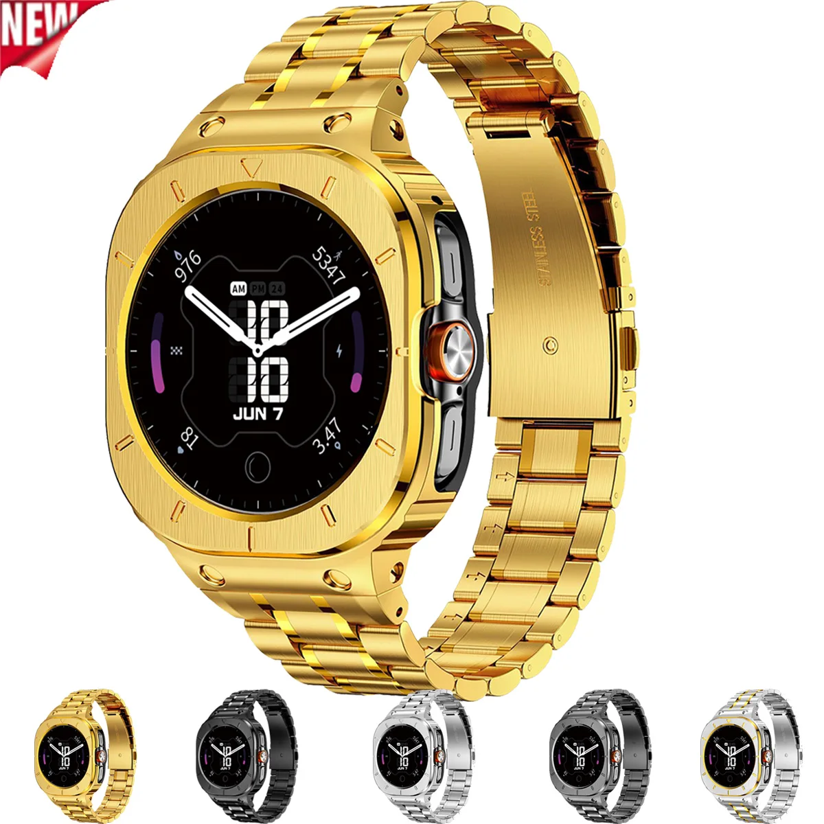 Stainless Steel Case+Metal Strap for Samsung Galaxy Watch Ul