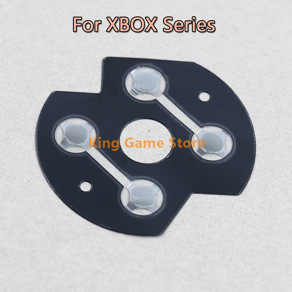 Autocollant de film conducteur breton en métal, pièces de rechange pour manette de la série XBOXONE, boutons D Pad, remplacement pour Xbox One Slim, 2 pièces