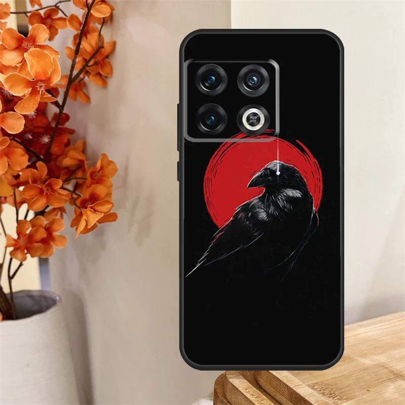 Crow Raven Dark Skull Case For OnePlus 11 8 9 10 Pro 8T 9R 9RT 10T Cover For OnePlus Nord 3 2T CE 2 Lite N10 N20