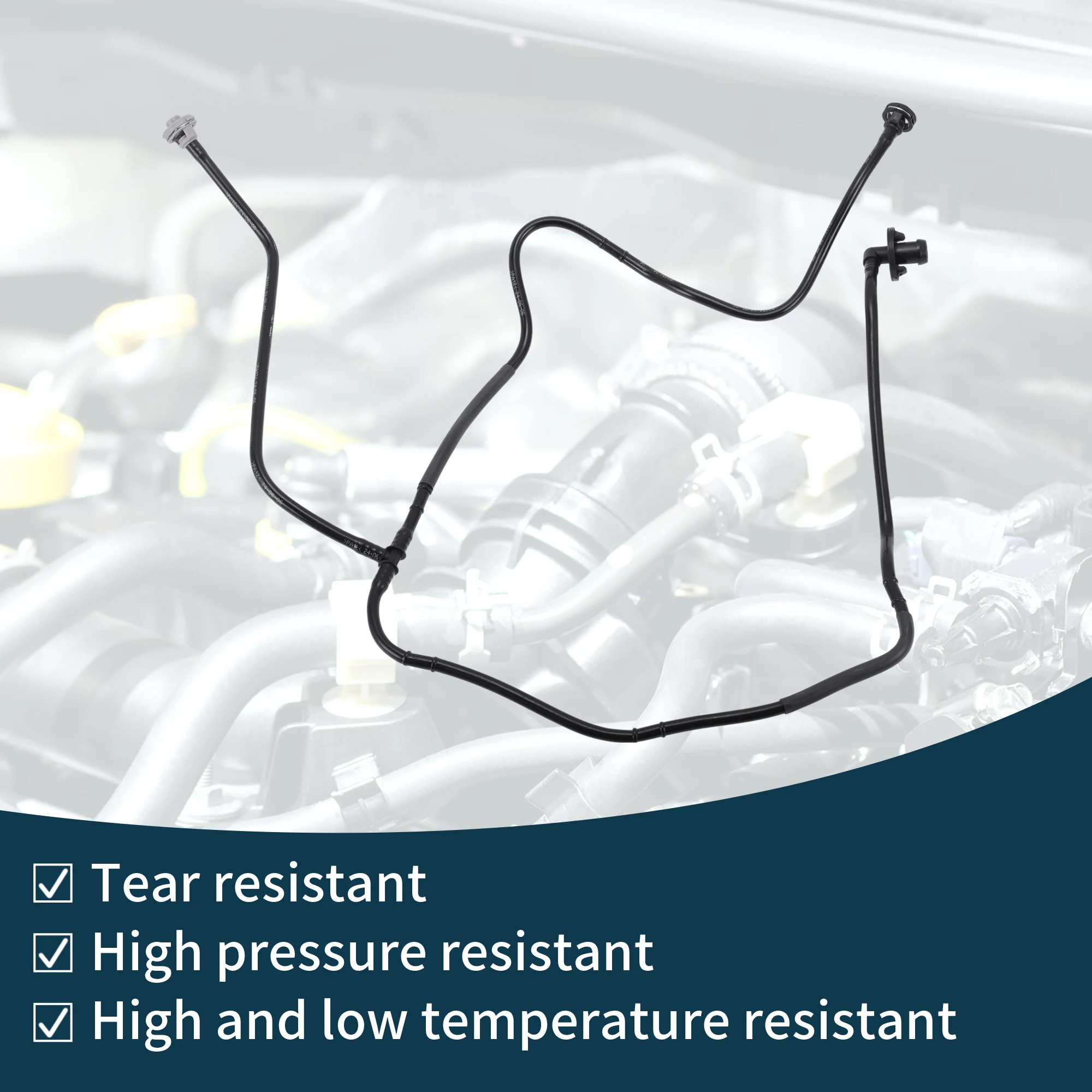 UXCELL Kühlerschlauch für Porsche Macan 2020 Nr. 95B122909E Kunststoff-Kühlmittelrohr