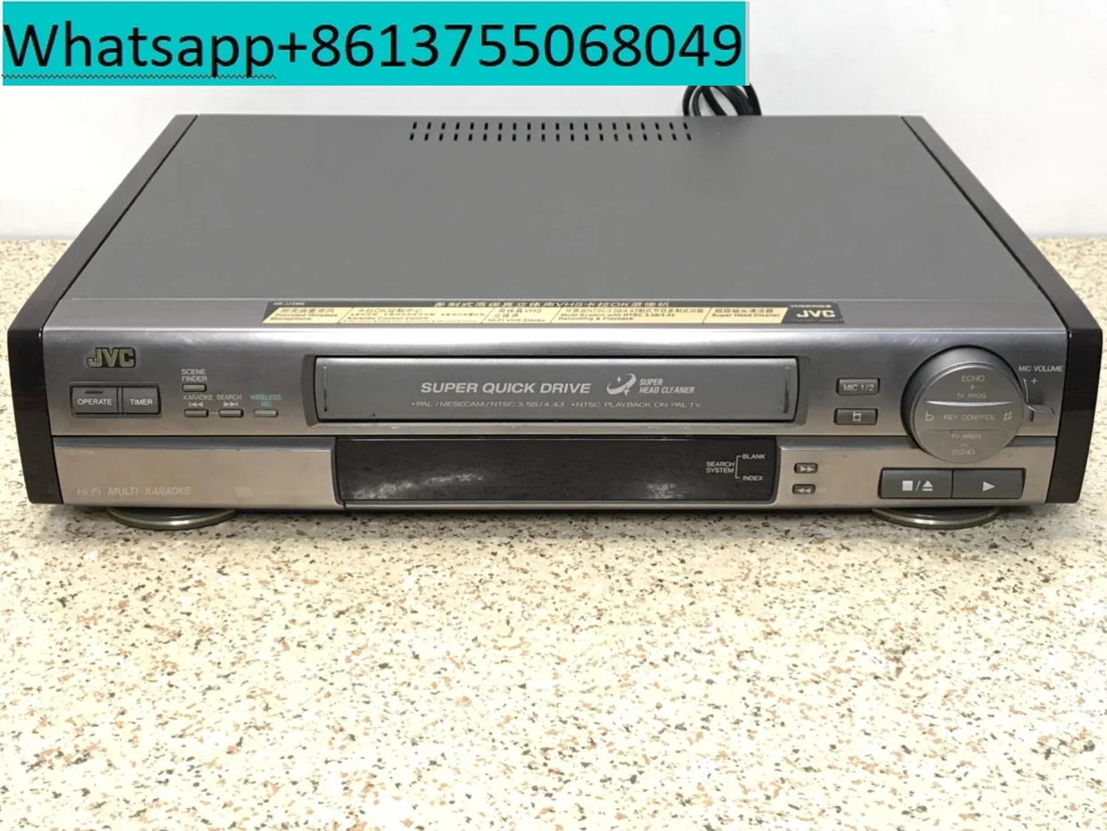 second-hand JVC six head video recorder HI-FI high fidelity image PAL/NTSC multi standard stereo VHS