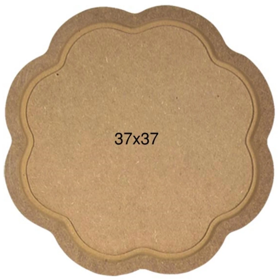 T722 Big 10mm Daisy Tray, Can Be Painted Wooden Tray