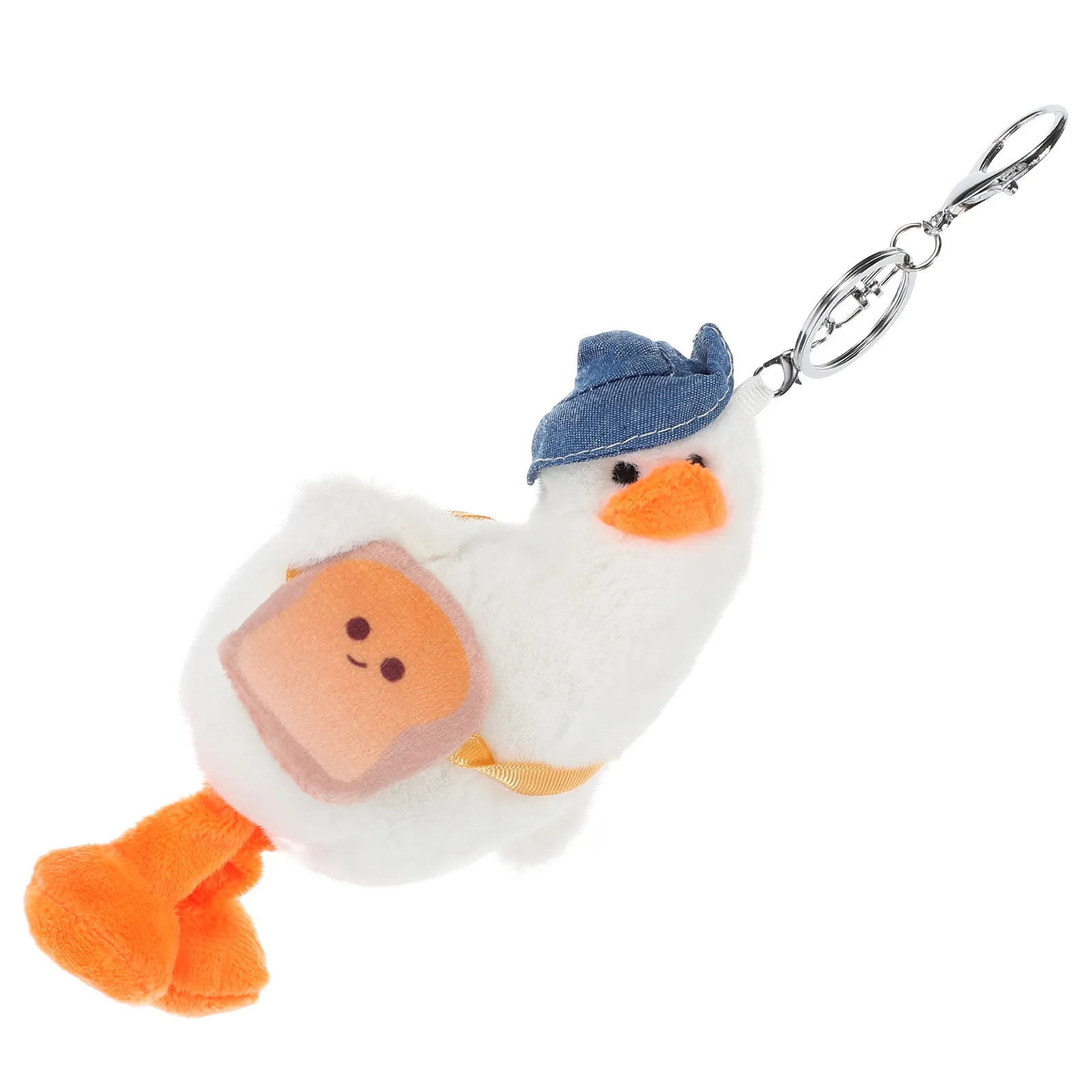 Charming Duck Key Ring Pendant Hanging Decor for Keys Bags Backpacks Purse Car Interior Festive Gift Birthday Christmas New Year