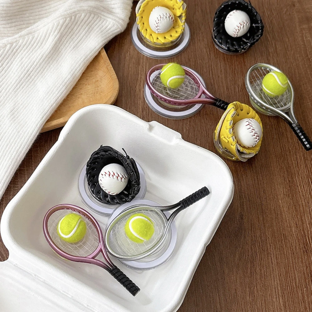 Mini soporte magnético de béisbol simulado para teléfono, soporte de Airbag, raqueta adhesiva escalable, soporte de escritorio para ver Drama, estilo completo