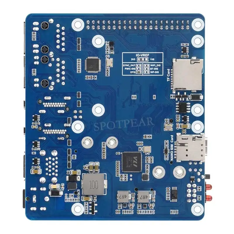 

Raspberry Pi CM5 4G/5G Dual Ethernet Port ETH Gigabit/2.5G Expansion Board with RJ45 IO Base and GPIO
