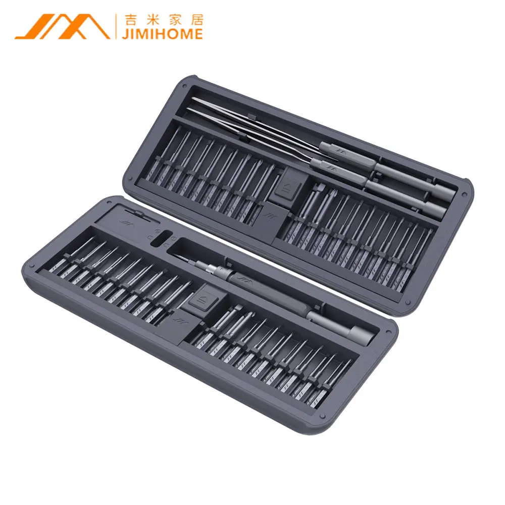 

Xiaomi JIMI JM-GNT80 80 in 1 Precision Screwdriver Multi-Purpose DIY Home Screwdriver 72PC S2 Alloy Steel Drill Bit with 2 Rod