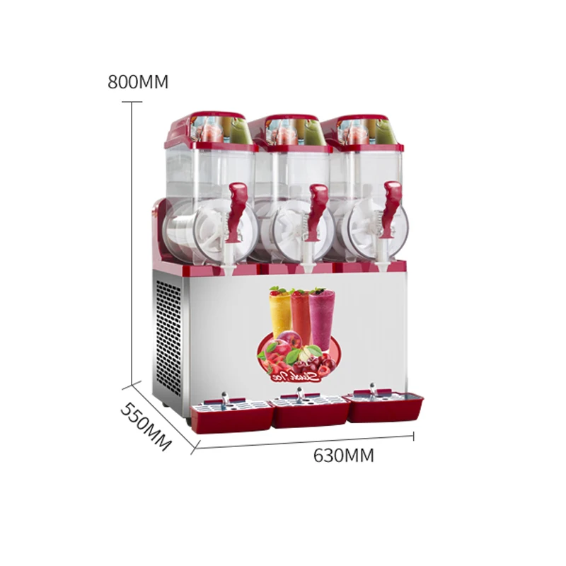 스테인리스 스틸 내구성 얼음 제조기 슬러시 즉석 슬러시 머신 밀크셰이크 녹는 눈 여러가지 새로운 기계