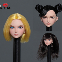 Iminitoys M013 1/6 Scale Anime Beautiful Girl Head Sculpt pale skin Long Hair Female Head Carving for 12\