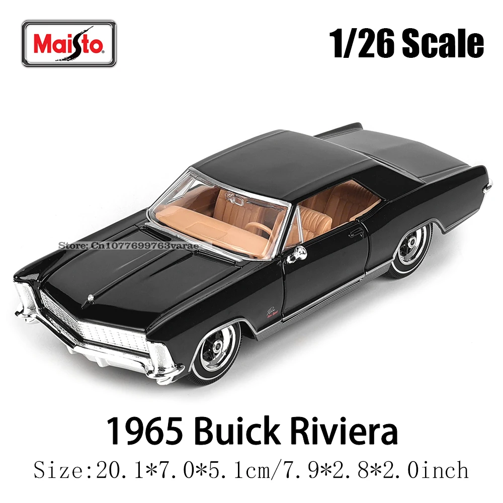 Maisto 1:26 1965 Buick Riviera Highly-detailed die-cast precision model car Model collection gift