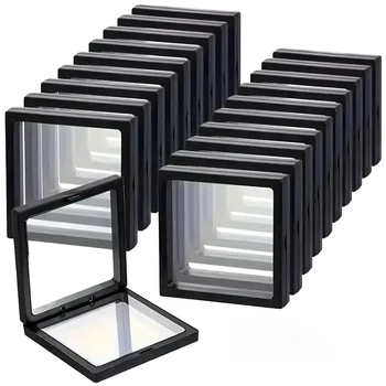 Transparent Floating Jewelry Display Box – Plastic Film Storage Case 1