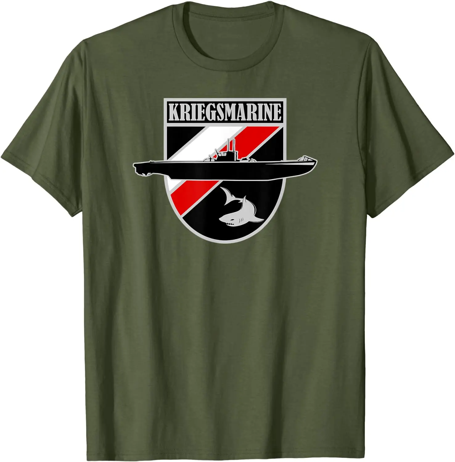 WWII German Naval Kriegsmarine U-boat Submarine Graphic T-Shirt. Premium Cotton Short Sleeve O-Neck Mens T Shirt New S-3XL