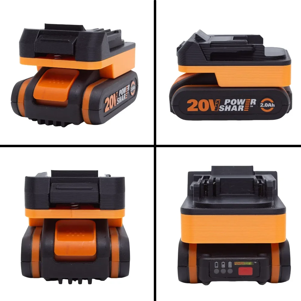 Battery Adapter Converter for WORX 20V 4 PIN Li-ion Battery Series To Makita 18V LXT BL Cordless Power Tools(Adapters only）