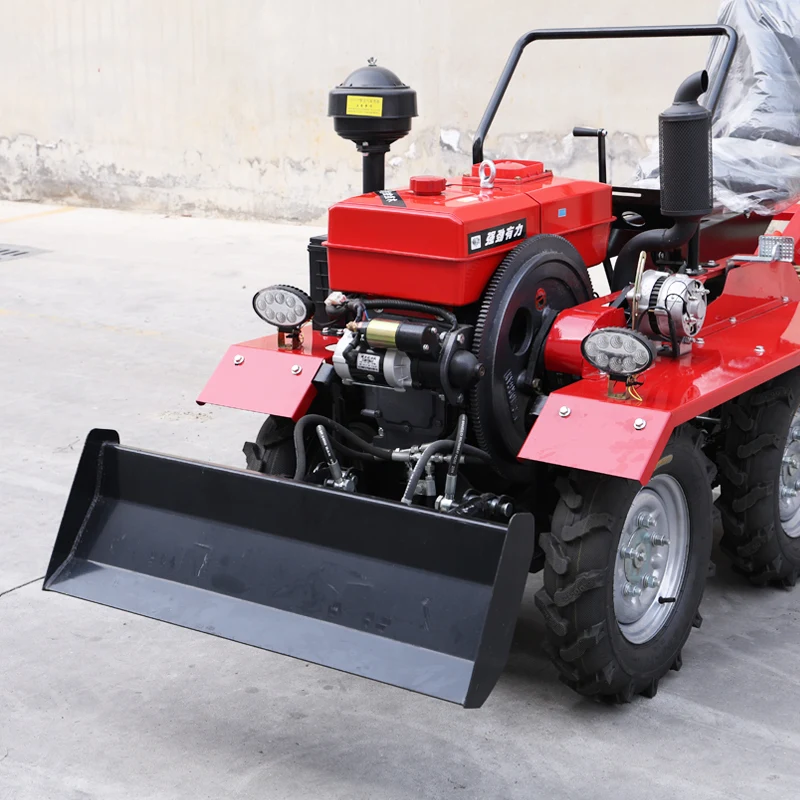 

Customized High Efficiency Four Wheel Rotary Tiller, Multifunctional Wheel Type Micro Tiller & Agricultural Plowing Equipment
