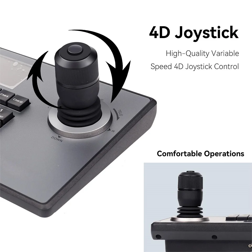 TONGVEO Professional PoE 4D IP Joystick Keyboard Controller for ptz video conference camera