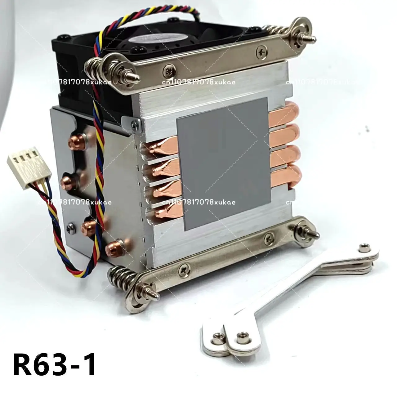 2U Server 115X 2011 1700 AM4 CPU Push Down 4 Copper Tube Side Blow Radiator R63