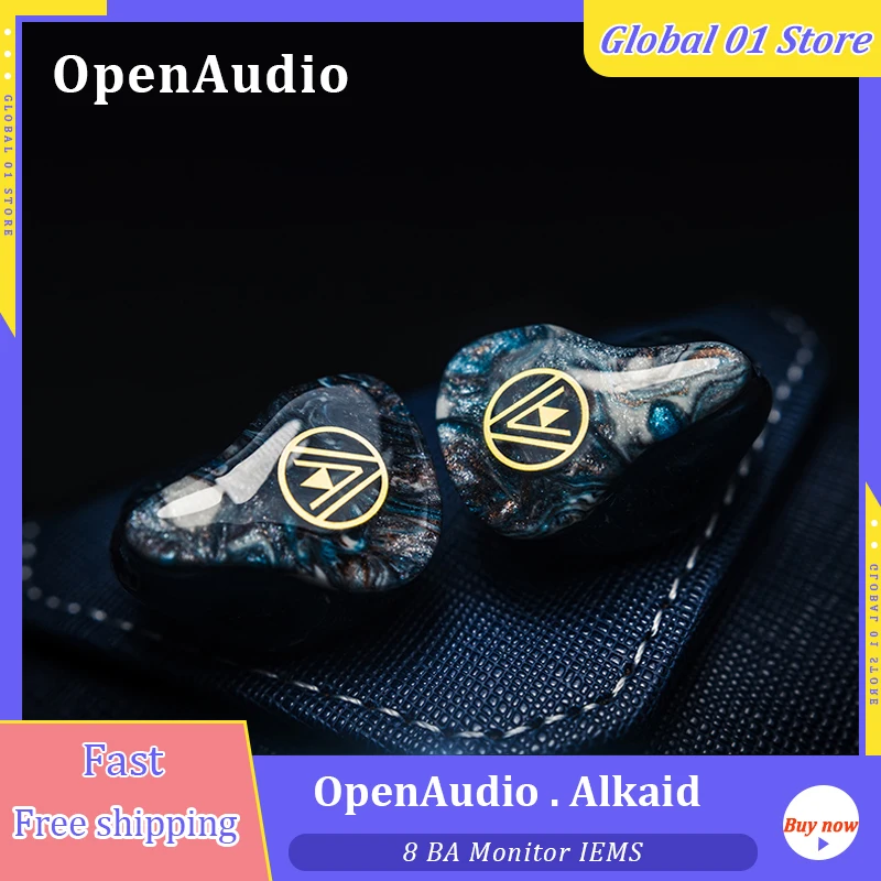 

OpenAudio Alkaid 8 BA IEM Knowles Balanced Armature Drive HiFi In Ear Earphone Flagship Monitors Earbuds 2Pin 0.78mm Cable