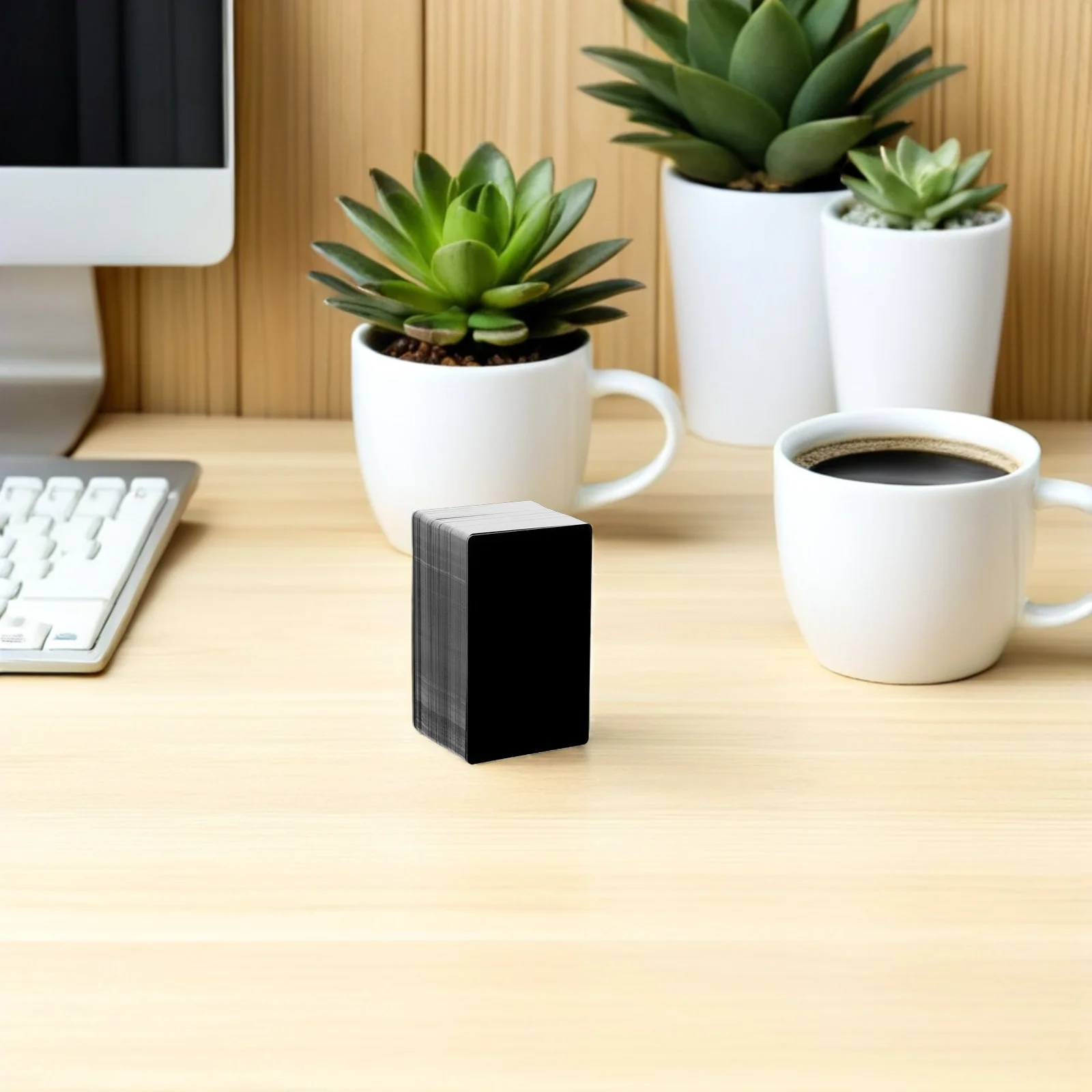 

Premium 200pcs Metal Business Card Blanks in Matte Black Aluminum Sheets for Custom Engraving Name Tags DIY Projects