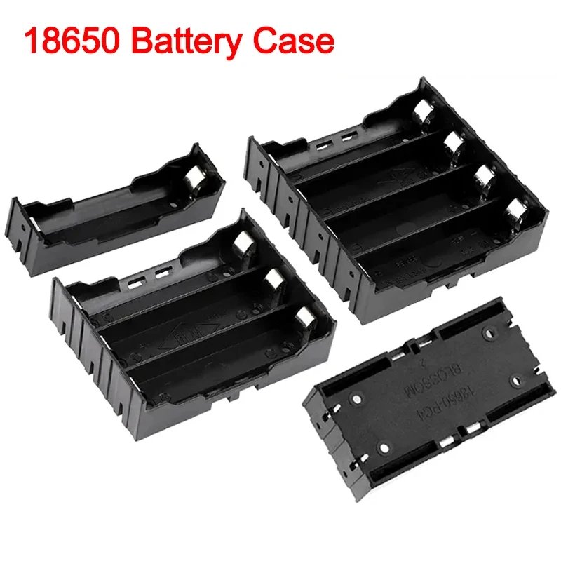 18650 Power Bank Cases 1X 2X 3X 4X DIY ABS 18650 Battery Holder Storage Box Case 1 2 3 4 Slot Batteries Container with Hard Pin