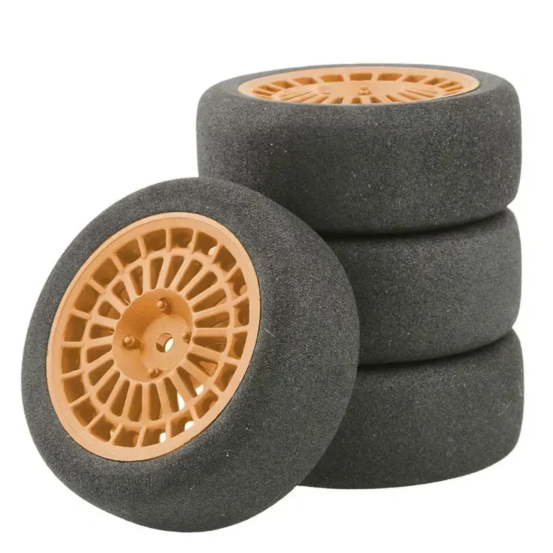 4個入り 68*26mm RCカーホイールタイヤセット 1/10ラリートラック kyosho HSP HPI RGT LC RACING PTG-2 タミヤ TT02用