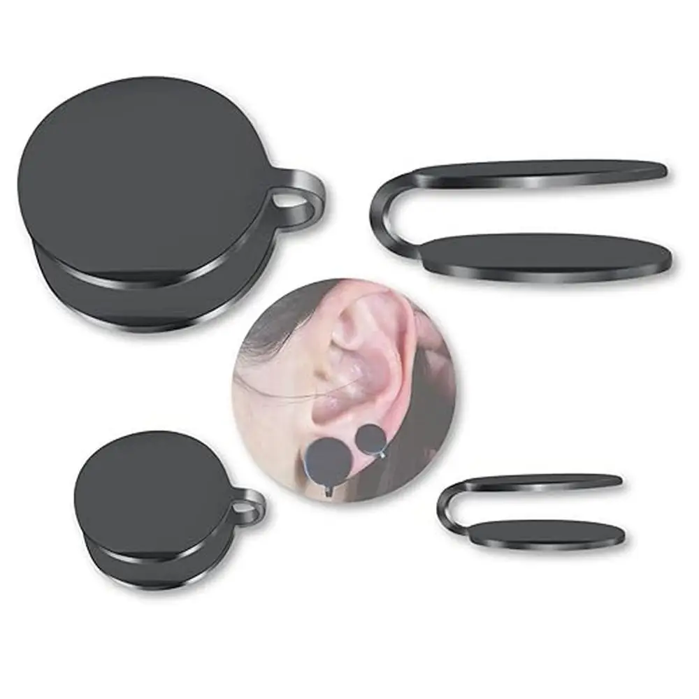 Stainless Steel Pressure Earrings Black Color Gold Color Cartilage Ear Cuff Creative Non-pierced Keloid Pressure Earrings
