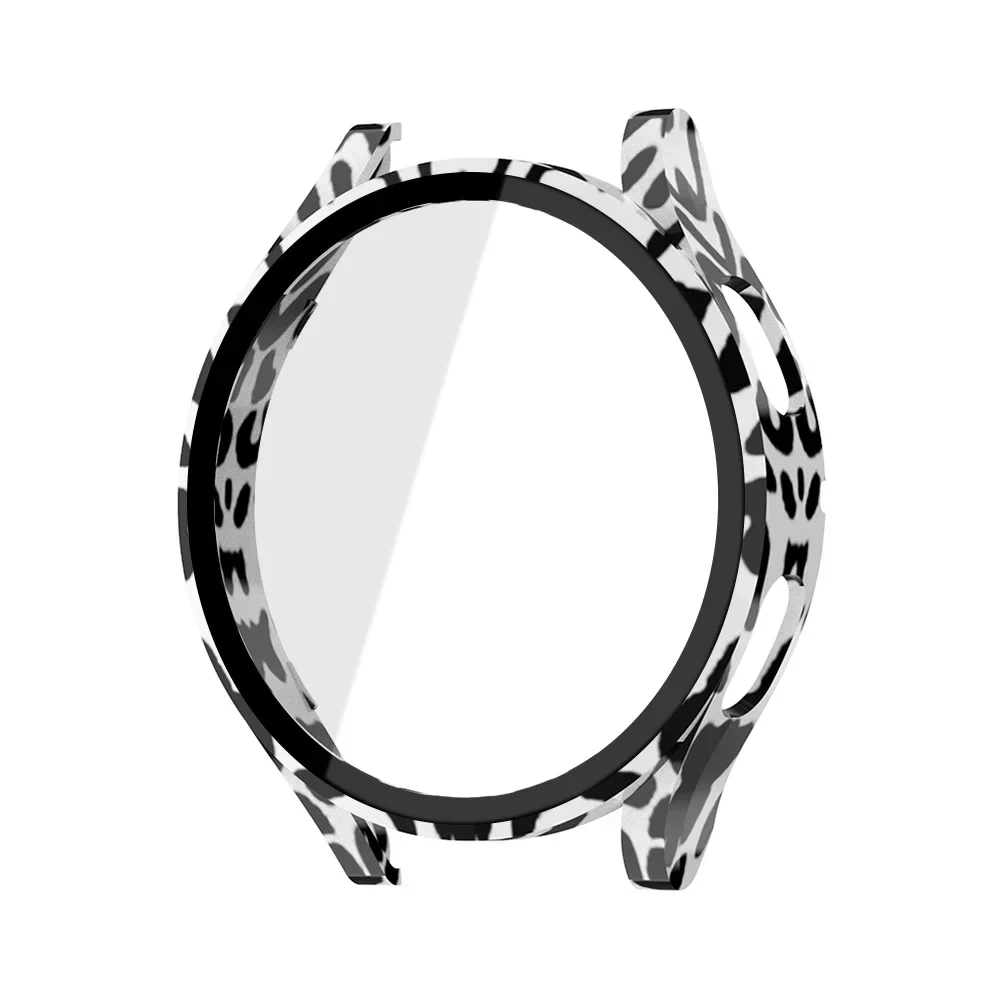 44 มม.40 มม.กระจก + กรณีสำหรับซัมซุงกาแล็กซี่วอทช์ 4 อุปกรณ์เสริม PC รอบกันชนป้องกันการล่มสลาย + ป้องกันหน้าจอกาแล็กซี่วอทช์ 4