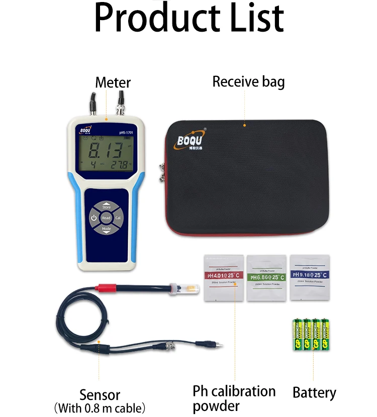 PHS-1701 Environmental Laboratory Field Sampling Portable ph Water Quality