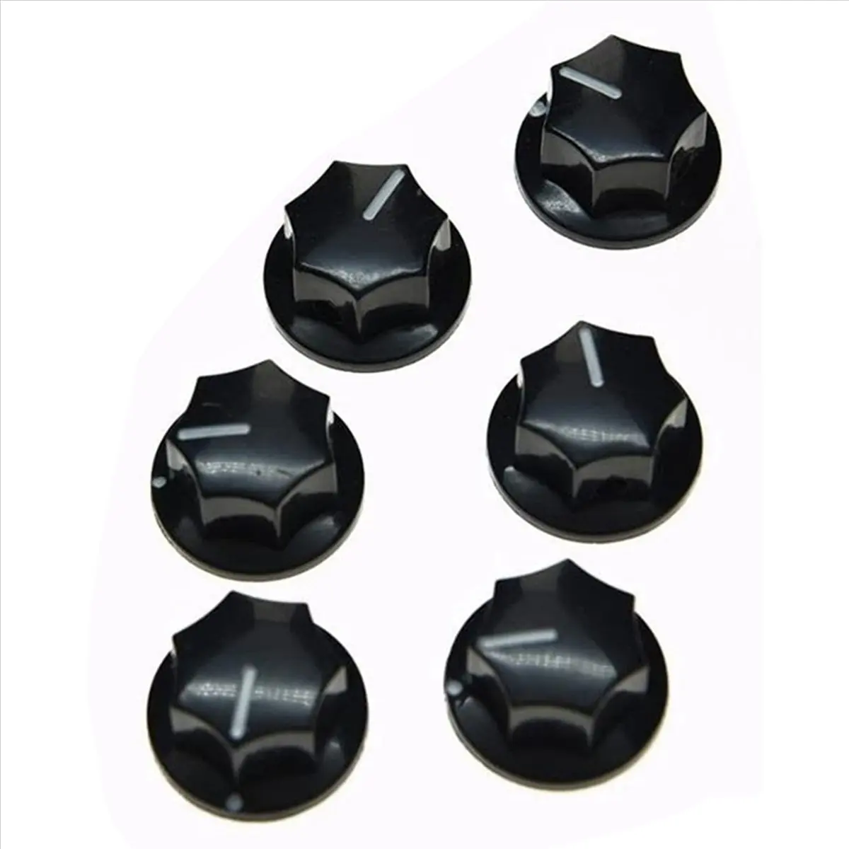 

TUREBG 40Pcs Guitar Knobs Amplifier Amp Knob Bass Tone Volume Knobs for Guitarra Brass