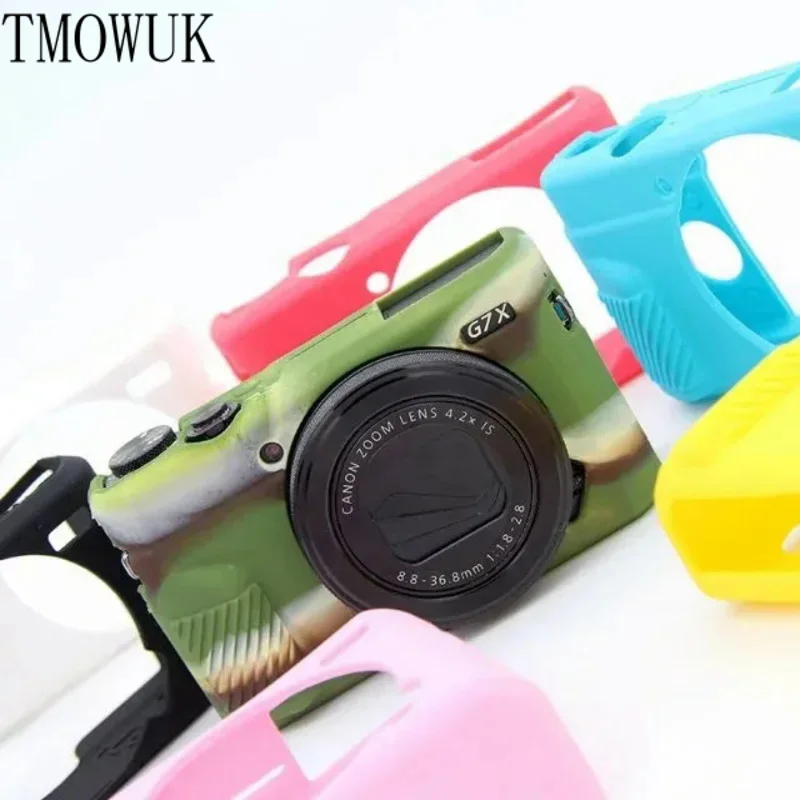 New Camera Silicone Case For Canon G7XII G7X II G7X Mark 2 G7X III G7X3 G7X Mark 3 Rubber Protective Body Cover bag Camera Skin