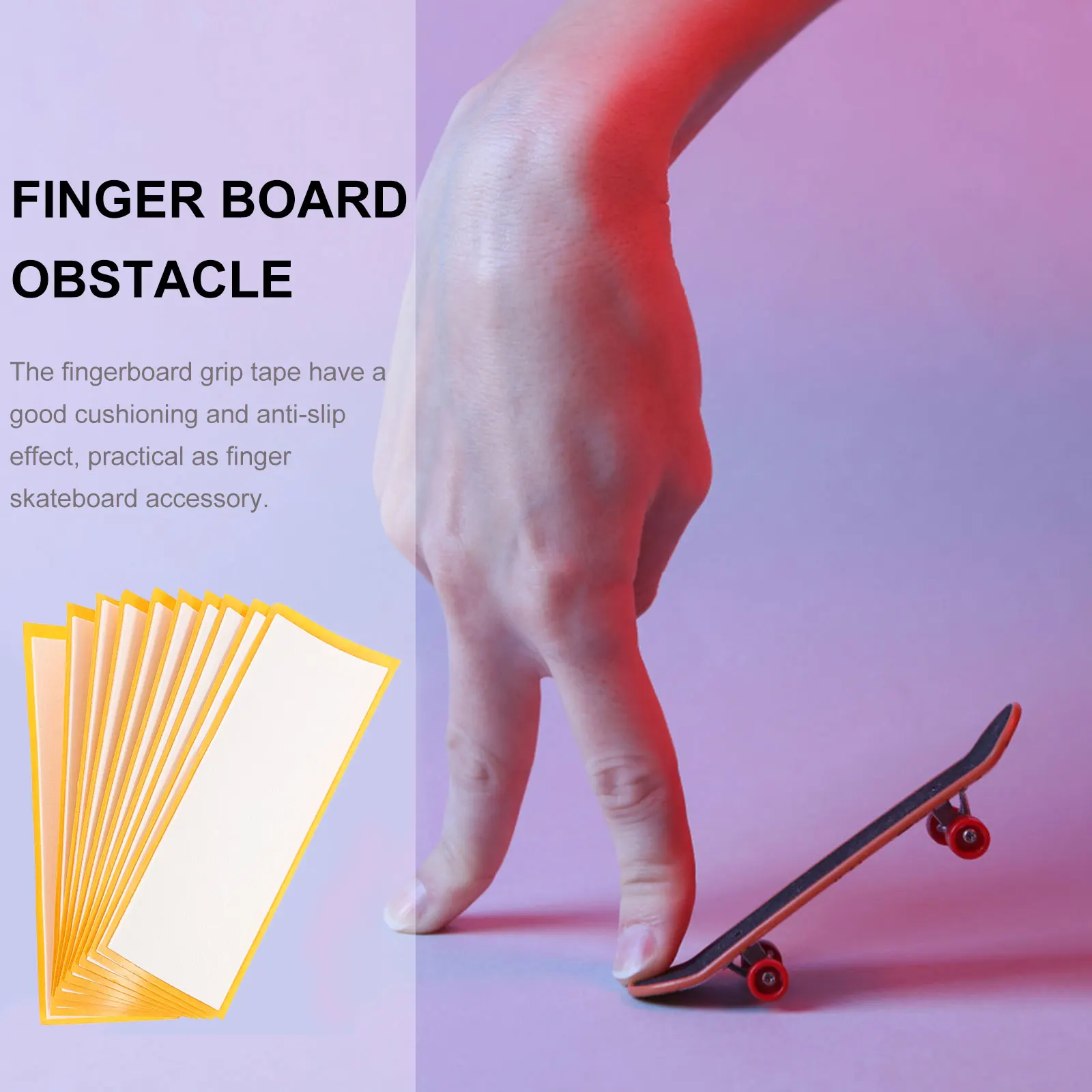 10pcs สเก็ตบอร์ดนิ้วมือ Anti-SLIP สติกเกอร์โฟมเทป Non-SLIP Grip ของเล่นเด็กอุปกรณ์จักรยาน Gadgets