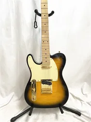 Classic yellow left hand electric guitar gold accessories maple xylophone neck free shipping