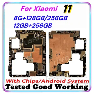 Bilashmart 100% Original Mainboard Xiaomi Mi 11 Good Tested Work Unlock Motherboard Chips Logic Circuit Plate Work Version
