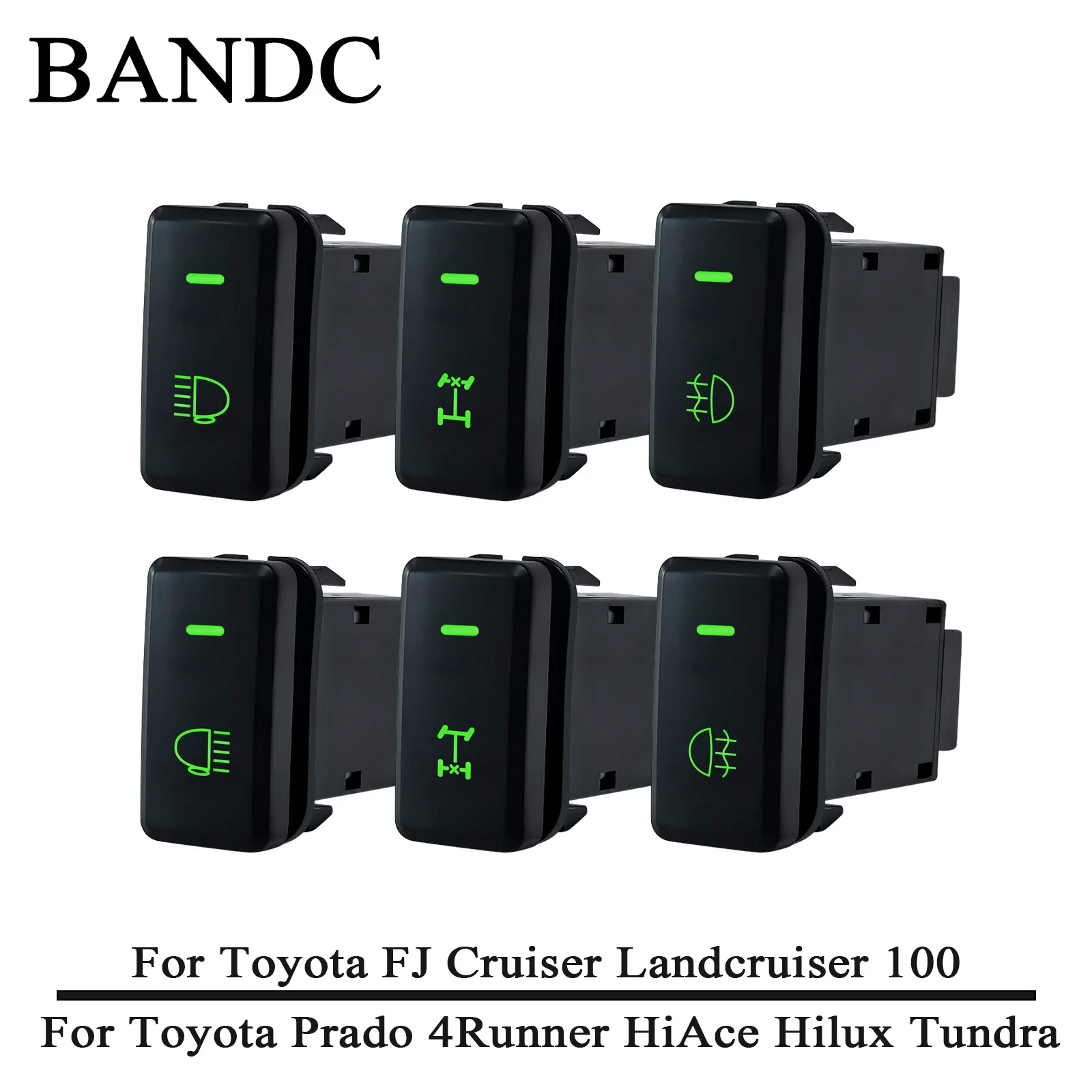 Car Green LED Push Switch For Toyota FJ Cruiser LC100 1998 - 2007 ...