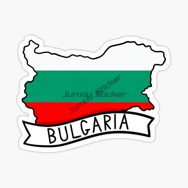 

BG BULGARIA Map National Flag Vinyl Self-adhesive Sticker with Flag Bumper Decorative Accessory Decals
